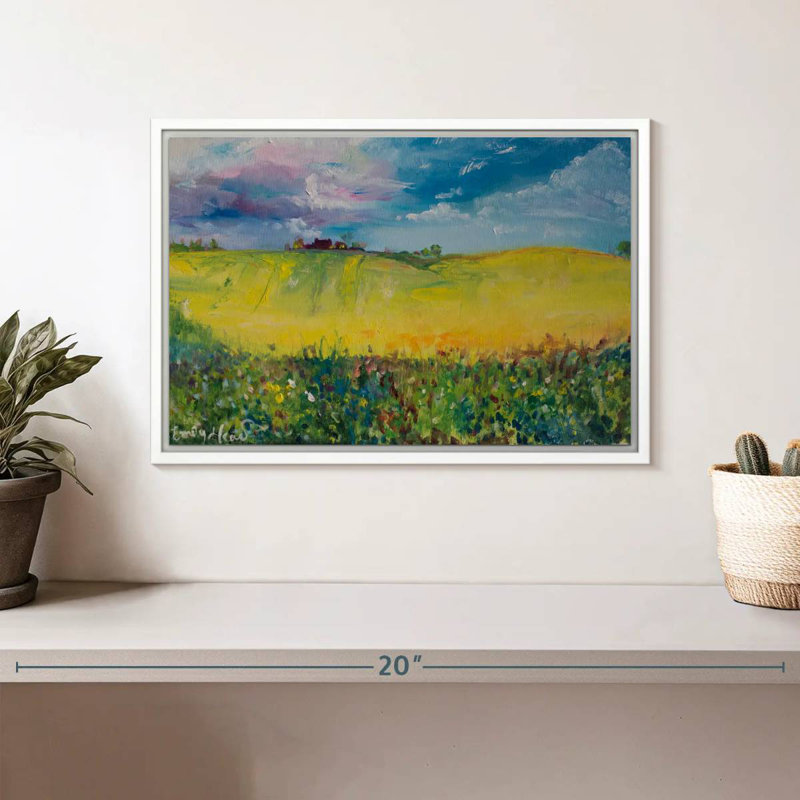 Maison, Cadre flottant blanc, 13 po x 9 po
