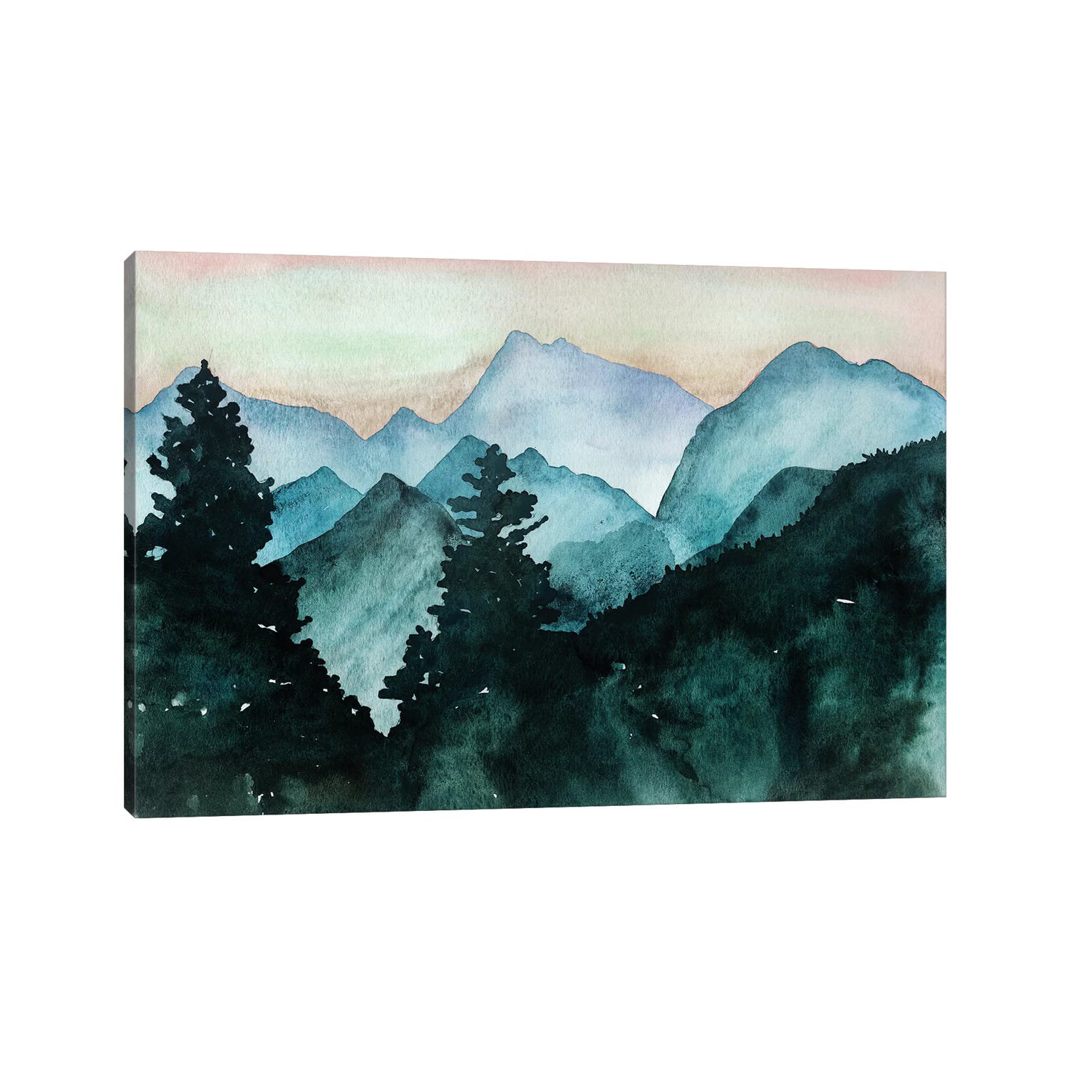 Union Rustic Mountain View - Art Prints on Canvas | Wayfair.co.uk