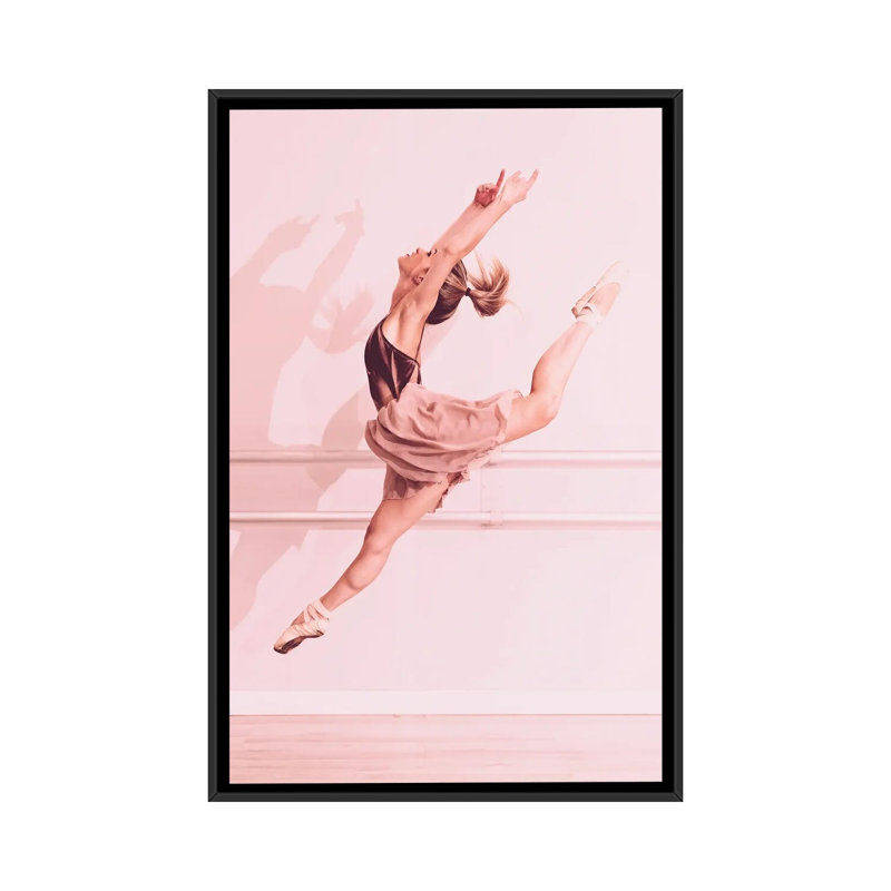 Bailarina #2 by Glauco Meneghelli - Print on Canvas, 101.6 cm H x 66.04 cm W, Black Floater Frame