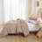 3 Pieces Ball Pom Fringe All Season Comforter Set, Soft OEKO-TEX Microfiber Boho Bedding for Bedroom Decor-117321000-116945501