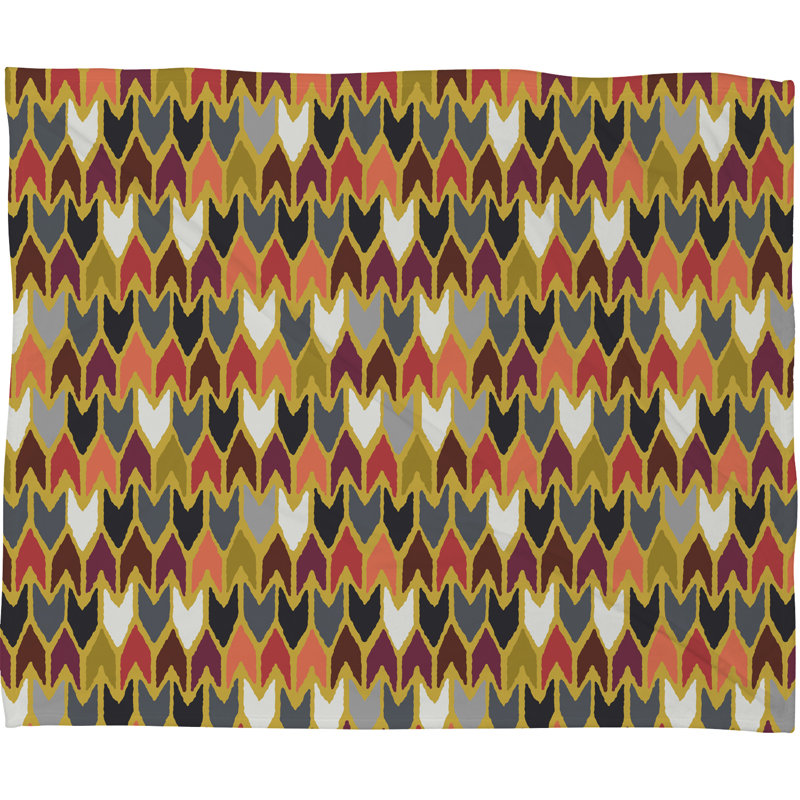 Sharon Turner Hand Woven Throw Blanket, 60" H x 80" W x 1.5" D