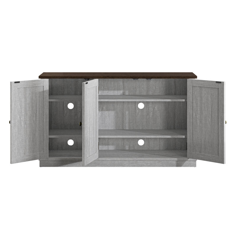 Arshia 48'' Sideboard, Saw Cut-off White
