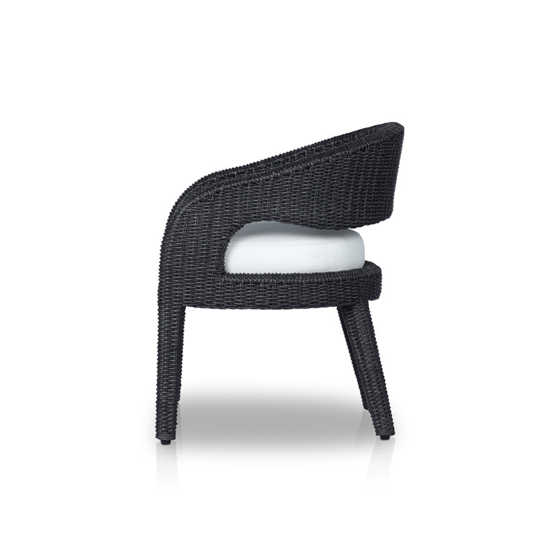 Hawkins Outdoor Dining Armchair, Black