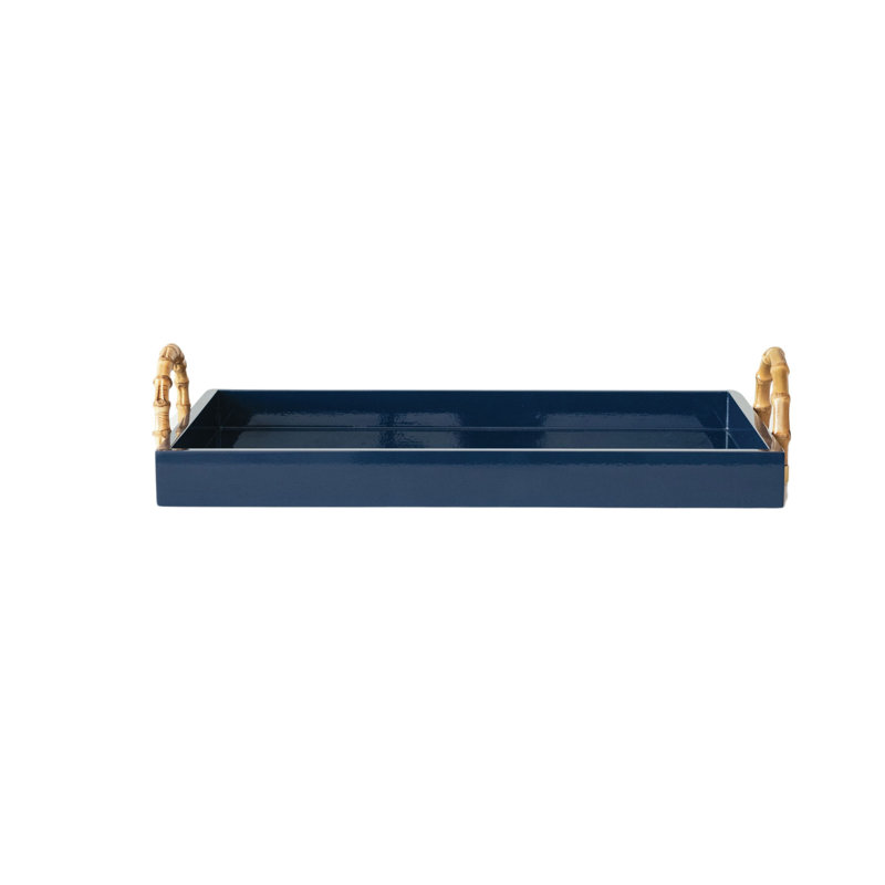 Wide Nautical Bamboo Tray