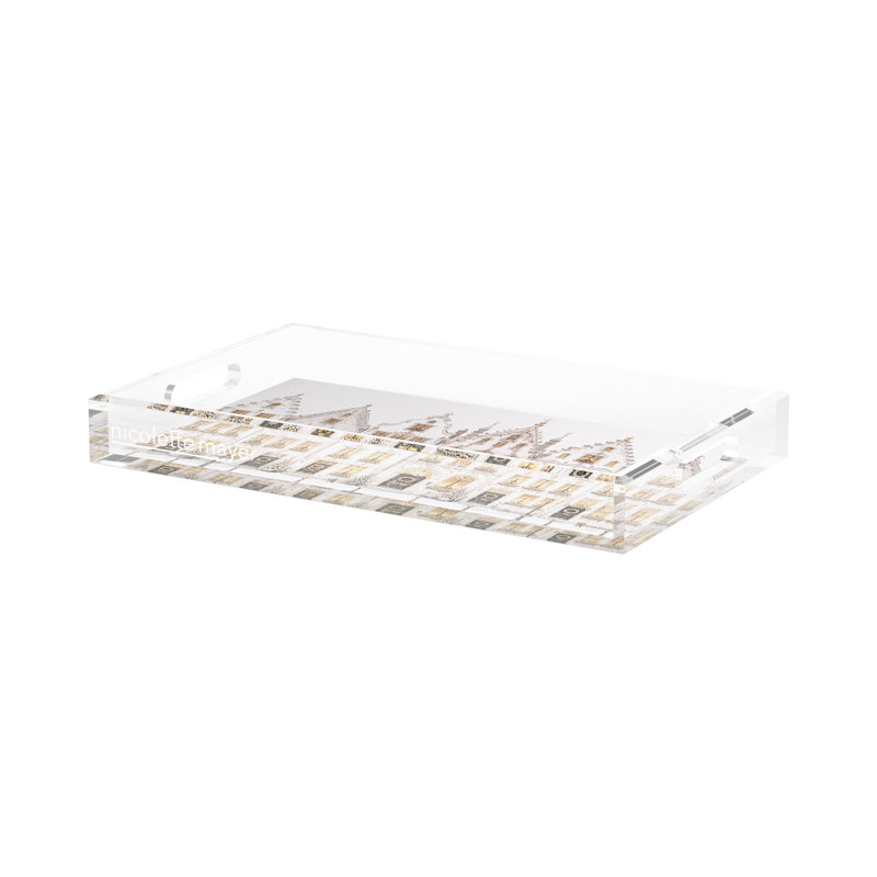 Acrylic Decorative Tray, 17"W x 10.5"D