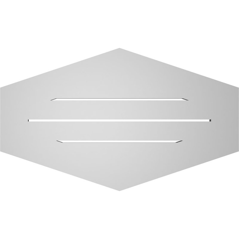 Pente verticale verticale en uréthane 4 pi, H 18 po x l 30 po x P 1 po