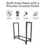 Porte-bûches en acier de 30 po pour l'intérieur ou l'extérieur - bronze - capacité de 500 lb-857458906