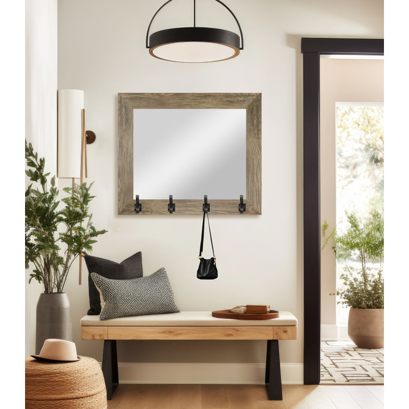 Miroir Tecopa, Chêne vieilli / acier