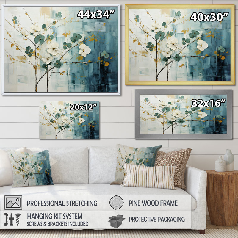 Impression sur toile Tuxe Subtle Serenity III, H 24 po x l 32 po x P 1 po, Cadre simple noir