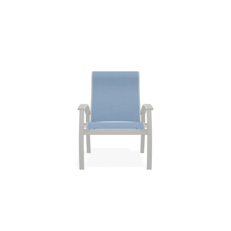 Belle Isle Outdoor Dining Chair, Snow, Sky