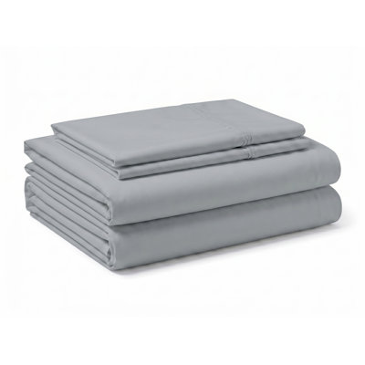 Alwyn Home Pewter 4-Piece Brushed Microfiber Twin XL Sheet Set with Deep Pocket Fitted Sheet, Wrinkle Resistant & Soft