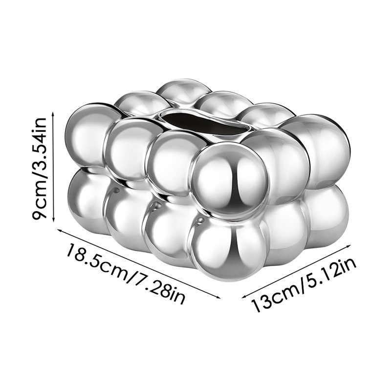 Ceramic Bathroom Accessory, Silver