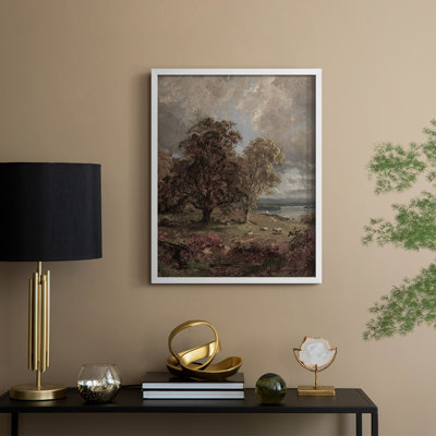 «Vintage Landscape Lxxi», reproduction encadrée - bois massif
