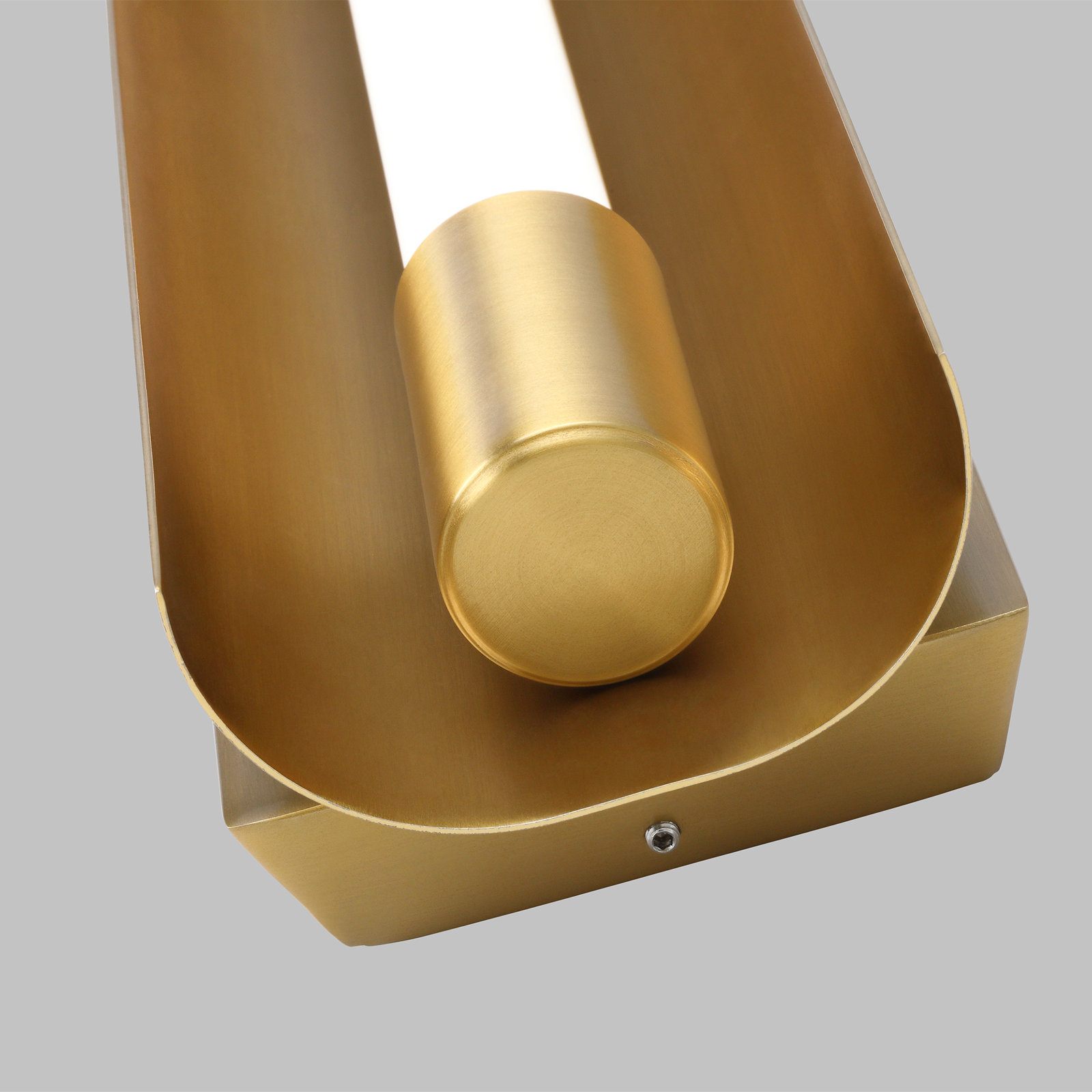 Marine Single Dimmable LED Bath Bar, Burnished Brass