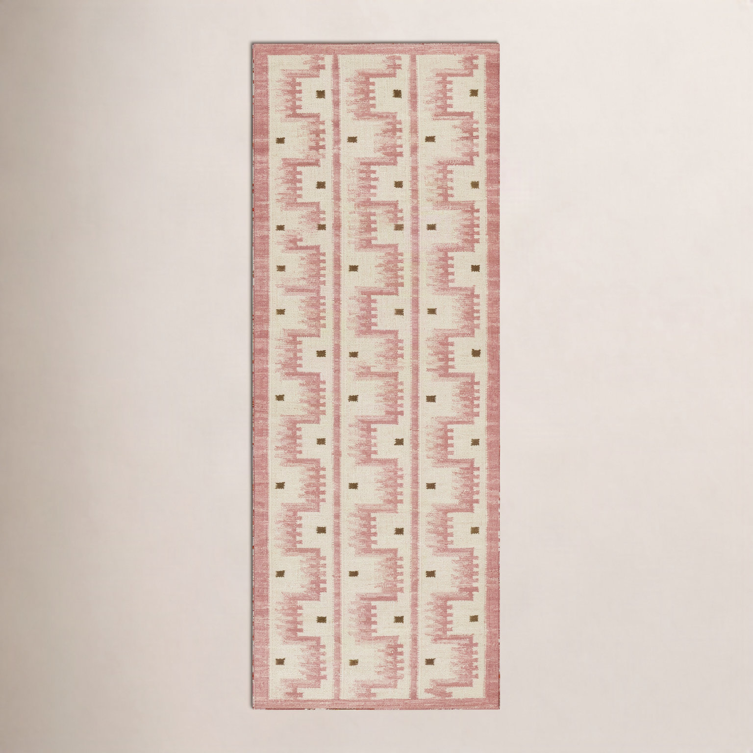 Freya Hand-Woven Geometric Wool Rug, Runner 2'6" x 8'