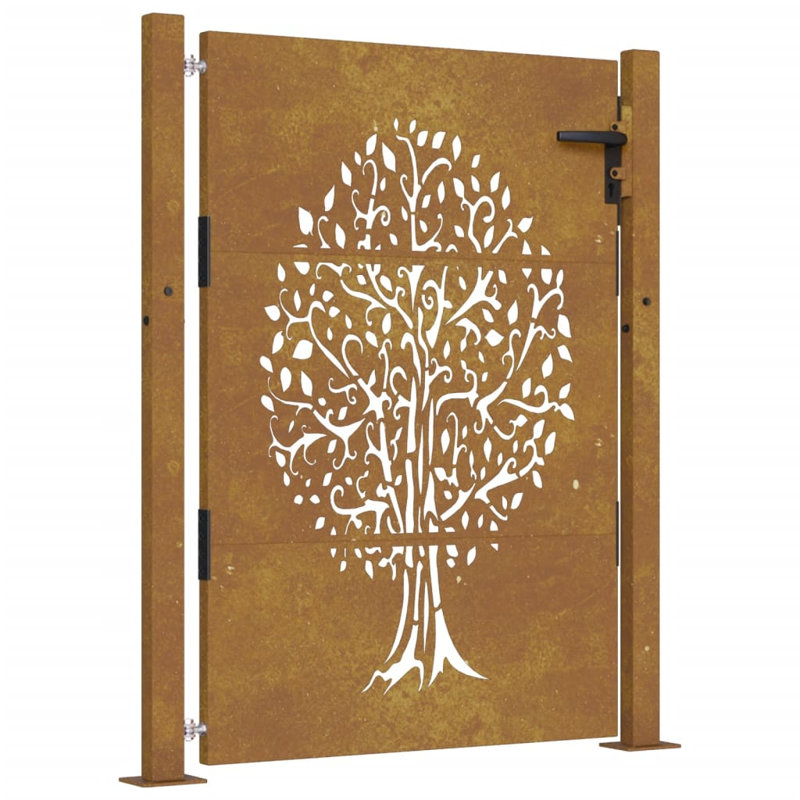 Quasqueton Metal Gate, Brown, 155" H x 105" W x 1.6" D
