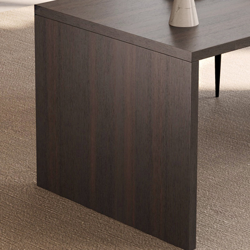 Bureau pour écrire et tiroir de travail pour le rangement, H 29,53 po x l 70,87 po x P 37,4 po, Brun