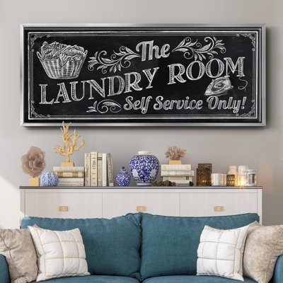 Self Service- Framed Canvas