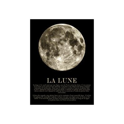 La Lune Print by Zoey Riley