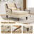 Oversized Chaise Lounge Chair with Wide Seat, Upholstered Sleeper Armchair with Storage Pockets, High Back Reading Sofa for Living Room and Bedroom-147622337