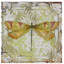 «Wraped Canvas Wall Art - Jean Plout« Dragonfly On Tin Tile 1 », art mural pour salon, chambre à coucher ou bureau - 18 x 18-30366048