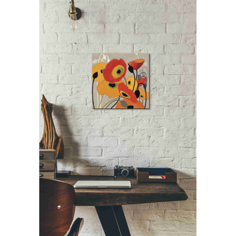 " Mango Tango I " by Shirley Novak Painting Print, 12" H x 12" W x 0.75" D