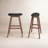 Eric Upholstered Counter Stool with Solid Wood Frame