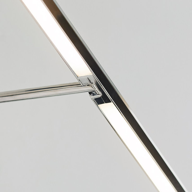 Plural Dimmable LED Wall Mounted Picture Light, Polished Nickel