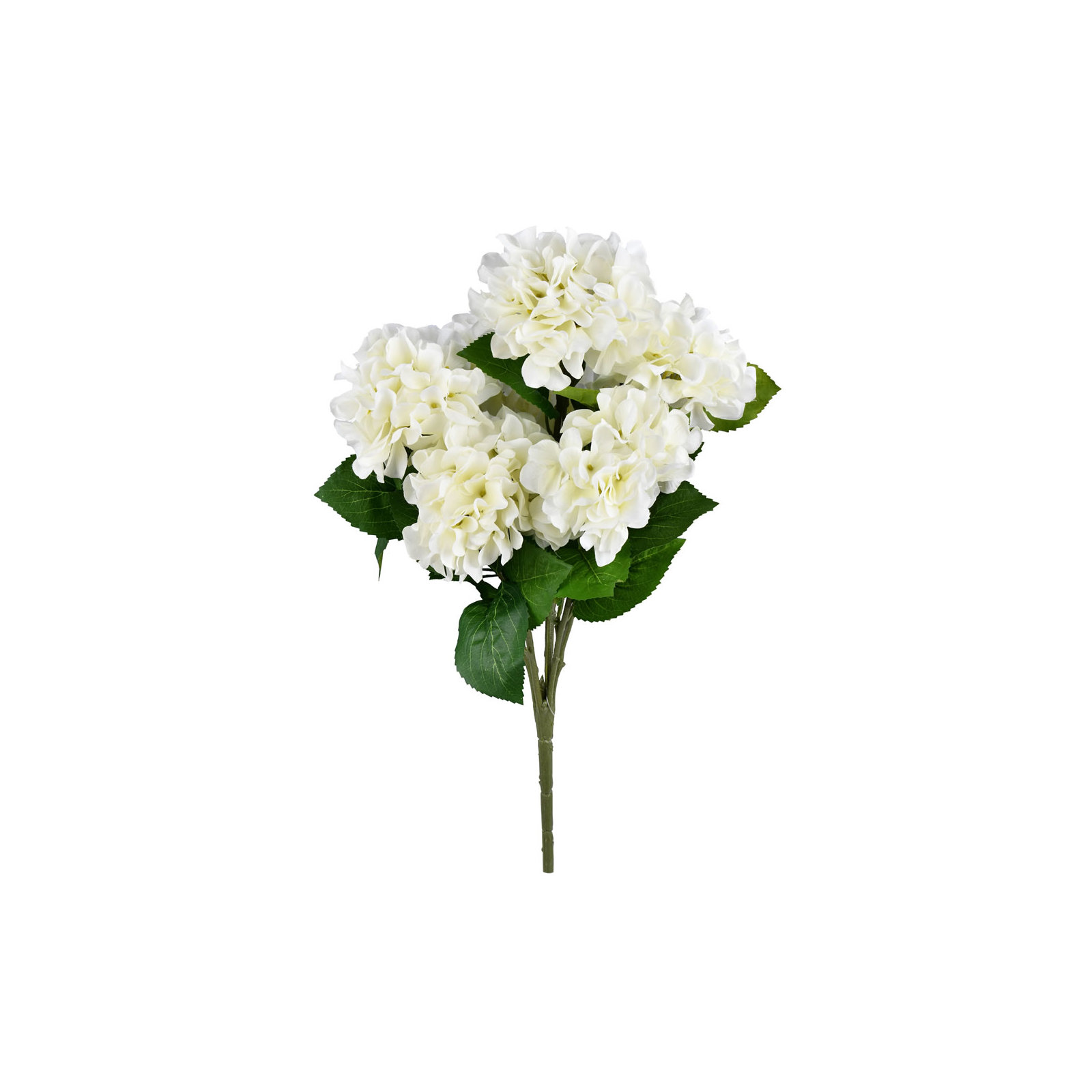 21" Artificial Hydrangea Bush, White