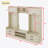 4-in-1 Detachable Hall Tree with Storage and 7 Hooks, Multiple Functions Hallway Coat Rack with Storage Drawers and Cabinet, Shoe Bench for Entryway Hallway-1003048676