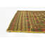 Tapis de la zone en laine beige/rouge 4 pi x 6 pi "one-of-kind" à main noué la Warminster