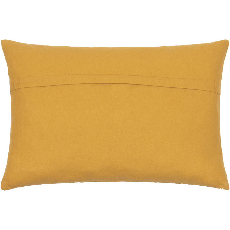 Jenkinson Rectangular Lumbar Pillow Cover, Mustard/Beige Geometric 1