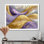 Abstrait doré lavande fractale vagues II - art mural abstrait vagues modernes