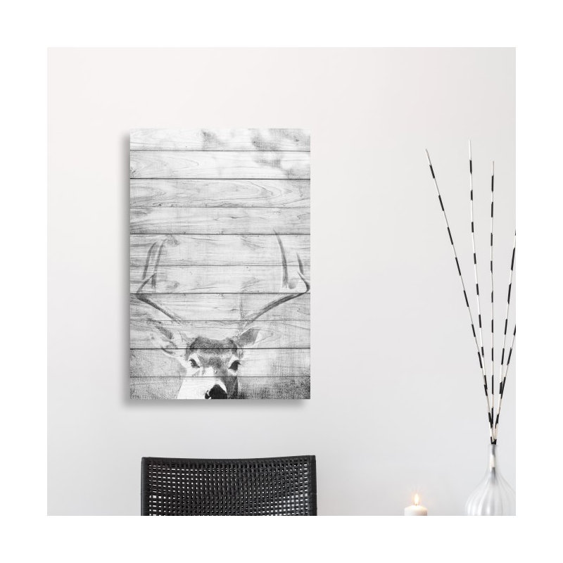 «Deer In The Winter», impression sur toile, H 36 po x l 24 po x P 1,5 po