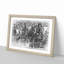 Birds Eye View of New York City in Abstract - Picture Frame Graphic Art Print-55685878-55685877