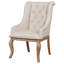 Chaises à accoudoirs touffetées Brockway crème et brun orge (ensemble de 2)-110475318