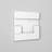 1 in x 1 ft x 1 ft Cubi Style 1 Primed White Polyurethane Decorative 3D Wall Paneling