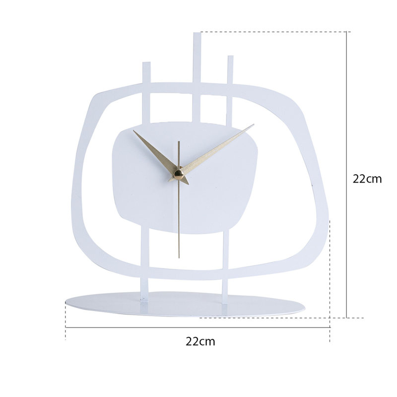 Horloge décorative, Blanc