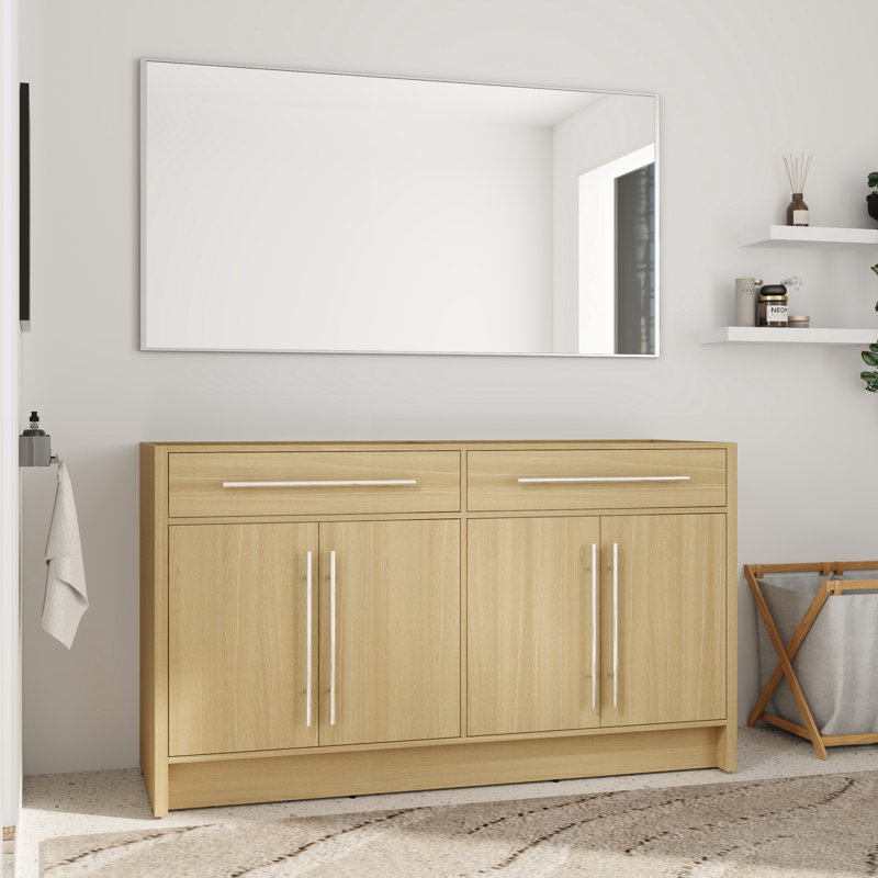 Base de meuble-lavabo double 60 po 60 po