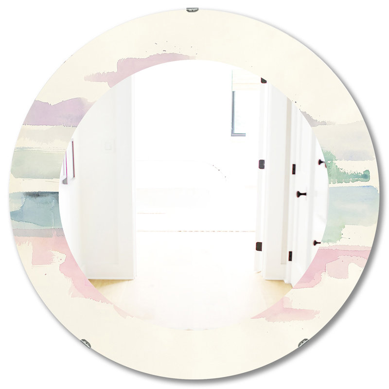 Pink Lifting Fog Mirror, 31.5" H x 31.5" W