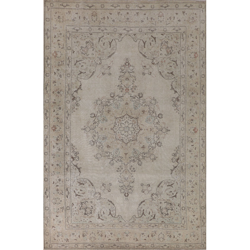 Distressed Traditional Area Rug 7x10