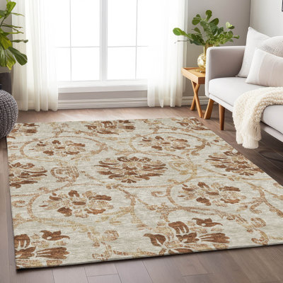 Tapis en terre cuite lavable à la machine de qualité supérieure Prisco