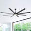 Harrigan 60"/75" 8 Aluminum Blades Industrial Dimmable Ceiling Fan with LED Lights and Remote Control-539702593
