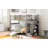 Stairway Twin-Over-Twin Bunk Bed With Storage And Guard Rail For Bedroom, Dorm, Gray Color-1429990872