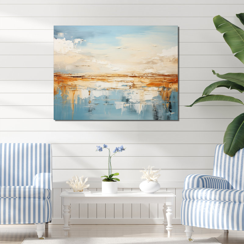 «Sarya Coastal Beach Sand Whispers II», reproduction sur toile, Toile tendue, H 24 po x l 32 po x P 1 po