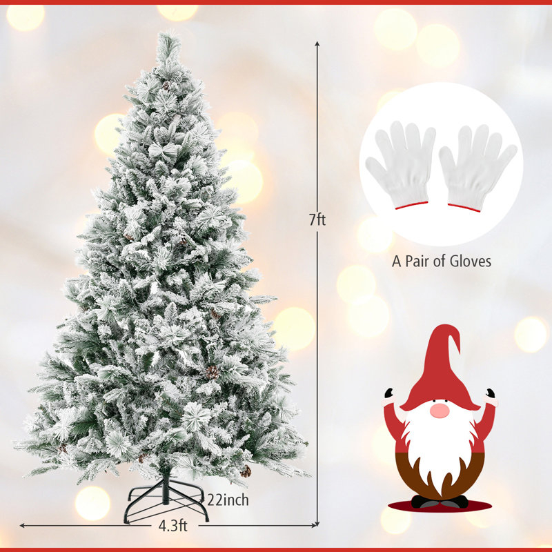 Arbre de Noël illuminé pin artificiel, 7 pi