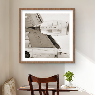 Underside - Beige Framed Matted Print for Home Decor