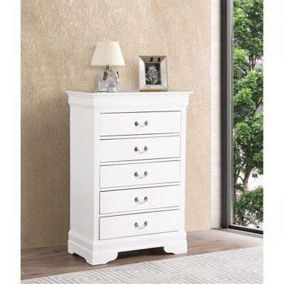 Commode Louis Phillipe G3190-CH, blanc