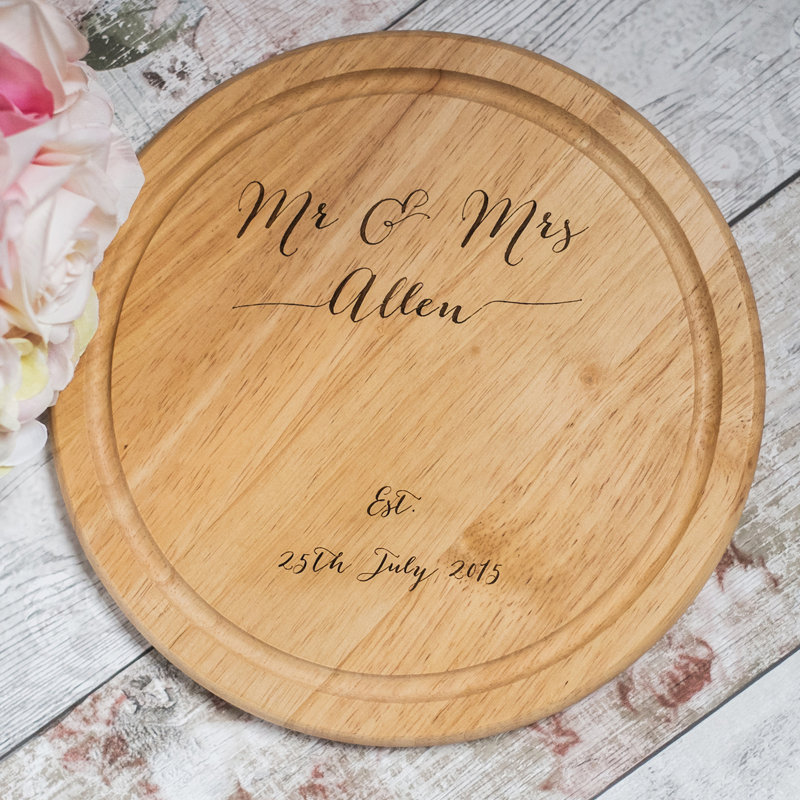 Mr And Mrs Personalised Chopping Board, Yes