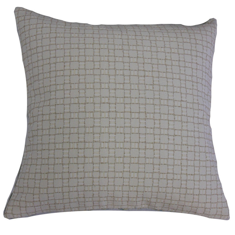 Coussin Uzo, 24 po x 24 po, Écru